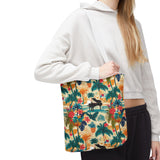 Tropical Piano Tote Bag - Stylish Summer Accessory for Music Lovers