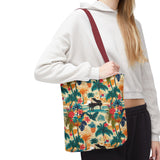 Tropical Piano Tote Bag - Stylish Summer Accessory for Music Lovers