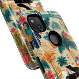 Tropical Piano Google Pixel Phone Case - Floral Design for Music Lovers