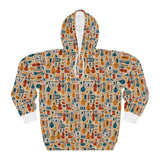 Musical Instruments Design 01 on Unisex Pullover Hoodie - Beach Vibes & Floral Print