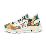 Tropical Piano Vibe Men's Mesh Sneakers - Perfect for Summer Adventures