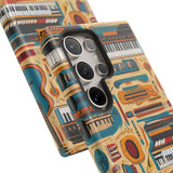 Musical Instruments Design 02 on Samsung Galaxy Phone Case - Beautiful Design for Music Lovers