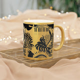 Piano Keys Design 02 on Metallic Mug (Silver / Gold) 11 oz Beautiful Design For Music Lovers