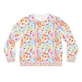 Music Notes Design 01 on Lightweight Sweatshirt | Music Lover's Gift