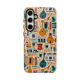 Musical Instruments Design 01 on Samsung Galaxy Phone Case - Floral Design for Music Lovers