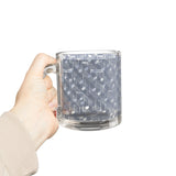 Music Notes Design 03 on Glass Mug - 10oz Coffee Cup for Music Lovers