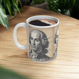 D Scarlatti Portrait on Ceramic Mug 11oz - Musician Gift, Coffee Cup for Music Lovers