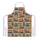 Musical Instruments Design 02 Print on Apron with 5-Color Straps | Perfect for Cooking & BBQ