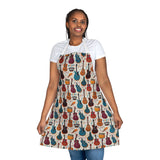 Musical Instruments Design 03 Print on Apron with 5-Color Straps | Perfect for Cooking & BBQ