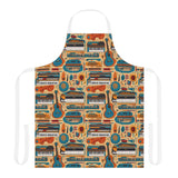 Musical Instruments Design 02 Print on Apron with 5-Color Straps | Perfect for Cooking & BBQ