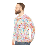 Music Notes Design 01 on Lightweight Sweatshirt | Music Lover's Gift