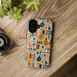 Musical Instruments Design 01 on iPhone Case - Floral Design for Music Lovers