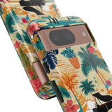 Tropical Piano Google Pixel Phone Case - Floral Design for Music Lovers