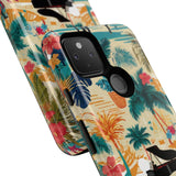 Tropical Piano Google Pixel Phone Case - Floral Design for Music Lovers