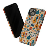 Musical Instruments Design 01 on iPhone Case - Floral Design for Music Lovers