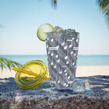 Music Notes Design 03 on Tumbler with Straw - 16oz, Perfect for Music Lovers