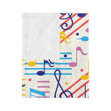 Musical Notes Velveteen Minky Blanket 2