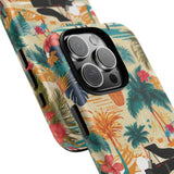 Tropical Piano iPhone Case - Floral Design for Music Lovers