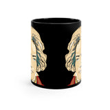 Beethoven Image 3 on Black mug 11oz