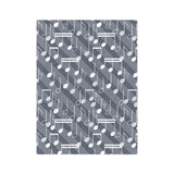 Musical Notes Velveteen Minky Blanket 1