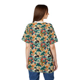 Tropical Piano Graphic Unisex Tee for Music Lovers