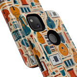 Musical Instruments Design 01 on Google Pixel Phone Case - Floral Design for Music Lovers