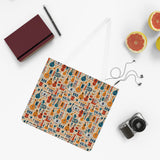 Musical Instruments Design 01 on Shoulder Tote Bag - Floral & Palm Design