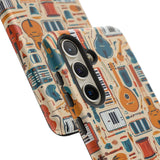 Musical Instruments Design 01 on Samsung Galaxy Phone Case - Floral Design for Music Lovers
