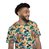 Tropical Piano Print Men's Sports Jersey - Beach Vibes Apparel