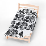 Piano Keys Design 02 on Velveteen Plush Blanket for Music Lovers