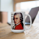 Love To Mozart Design B on Ceramic Mug 15oz