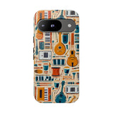 Musical Instruments Design 01 on Google Pixel Phone Case - Floral Design for Music Lovers