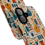 Musical Instruments Design 01 on Google Pixel Phone Case - Floral Design for Music Lovers