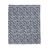 Music Notes Design 03 on Velveteen Plush Blanket for Music Lovers