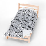 Piano Keys Design 04 on Velveteen Plush Blanket for Music Lovers