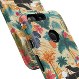 Tropical Piano Google Pixel Phone Case - Floral Design for Music Lovers