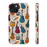 Musical Instruments Design 03 on iPhone Case - Beautiful Design for Music Lovers