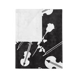 Lovely Violins Velveteen Minky Blanket 2
