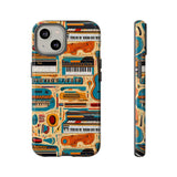 Musical Instruments Design 02 on iPhone Case - Lovely Design for Music Lovers