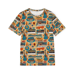 Musical Instruments Design 02 Print on Men's Sports Jersey - Beach Vibes Apparel