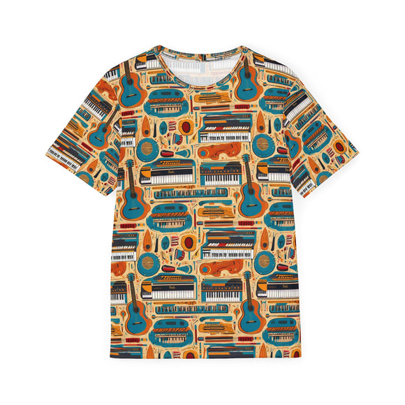 Musical Instruments Design 02 Print on Men's Sports Jersey - Beach Vibes Apparel