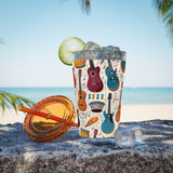 Sunsplash Musical Instruments Design 03 on Tumbler with Straw - 16oz, Perfect for Music Lovers