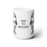 Ode To Mozart Design C on Ceramic Mug 15oz