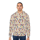 Colourful Musical Instruments Unisex Pullover Hoodie (AOP)