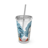 Beethoven Design 01 on Tumbler with Straw - 16oz, Perfect for Music Lovers