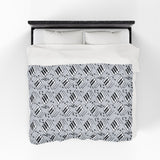 Piano Keys Design 04 on Velveteen Plush Blanket for Music Lovers