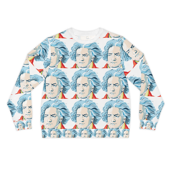 Beethoven Design 01 on Lightweight Sweatshirt | Music Lover's Gift