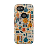 Musical Instruments Design 01 on Google Pixel Phone Case - Floral Design for Music Lovers