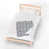Piano Keys Design 04 on Velveteen Plush Blanket for Music Lovers