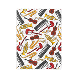 Musical Instruments Velveteen Minky Blanket 4